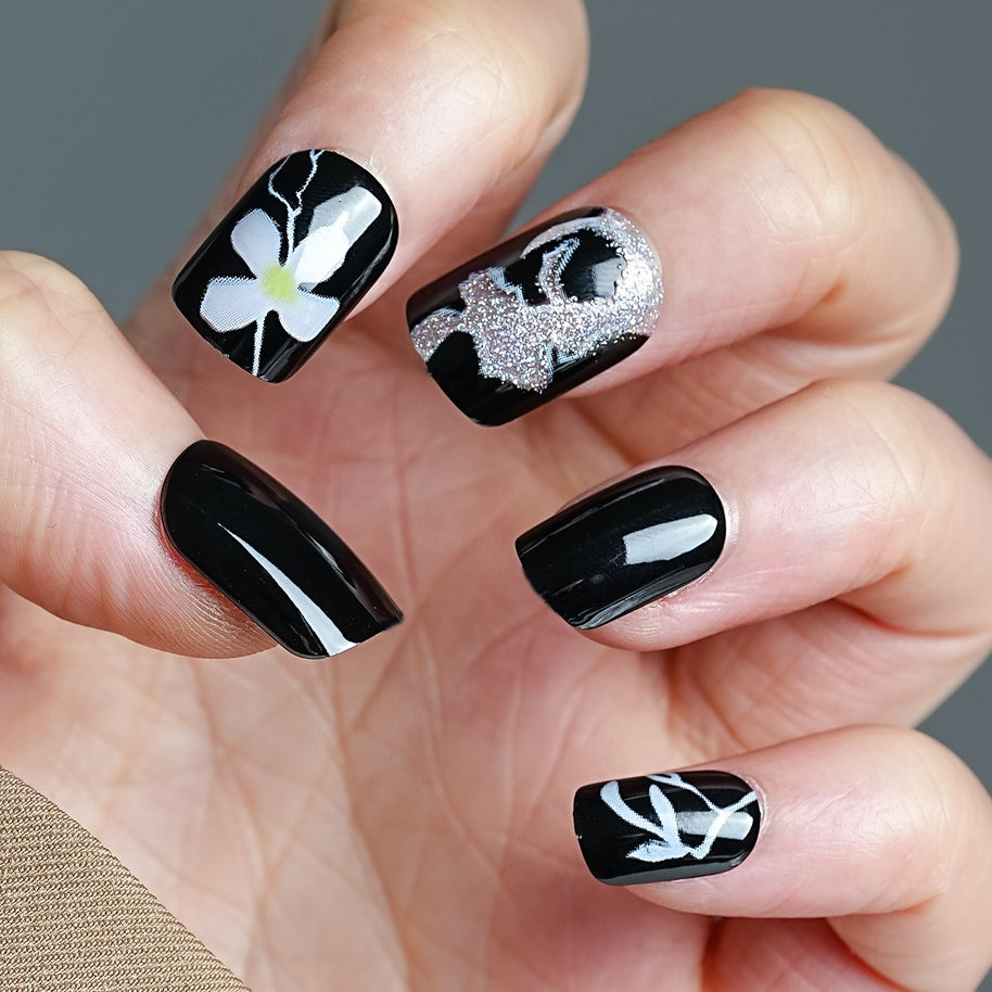 Candy Color Press On Nails - European & French Style Set