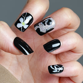 Candy Color Press On Nails - European & French Style Set