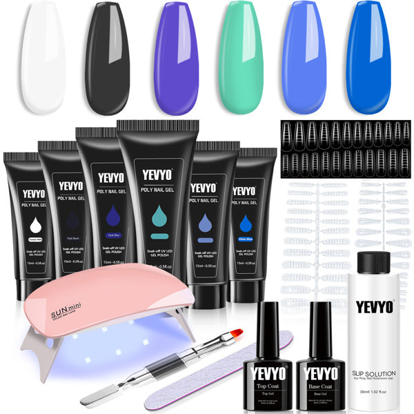Polygel Nail Starter Kit - UV Lamp & All Essentials Included
