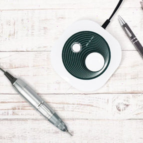 Portable Nail Drill Machine – 4 Grinding Heads, Lightweight & Hidden Bracket Box
