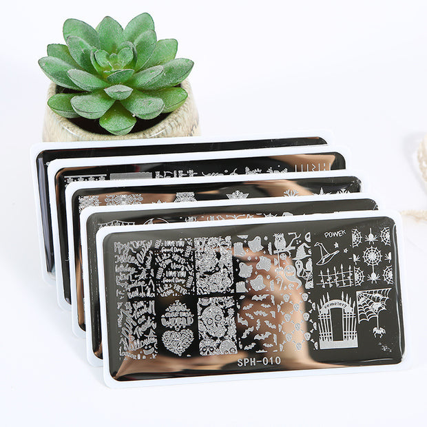 Professional Nail Stamping Plates for Christmas and Halloween Nail Designs
