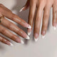 Wearable French White Tips - Medium Length Nail Patches
