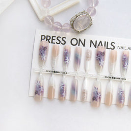 Chinese Style Almond Nails - Traditional Butterfly Nail Art Set