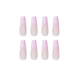 Coffin Shape Press On Nails - 24pc Luxury False Nails