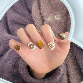 Starry Sky Nail Tips - Retro Sweet & Cool Style