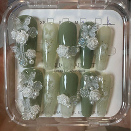 3D Flower Nail Tips - Affordable Luxury Wear Armor