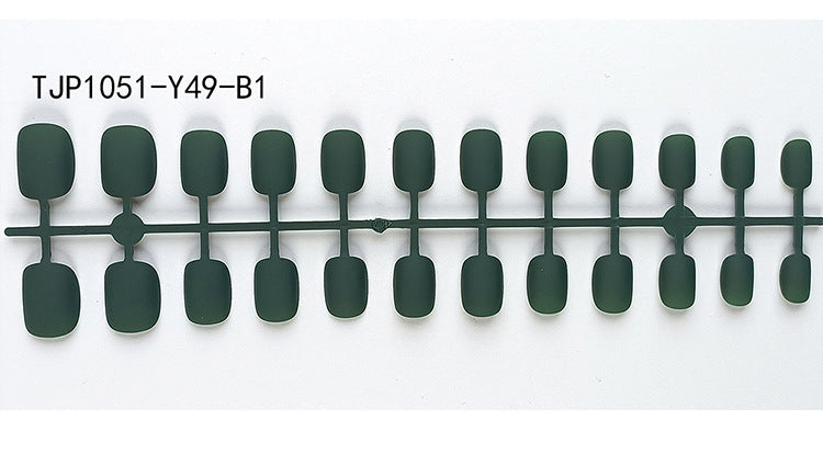 Starry Sky Matte Nails - Short Round Fake Nail Set