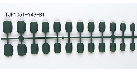 Starry Sky Matte Nails - Short Round Fake Nail Set