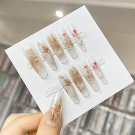 Chinese Style Gradient Nails - Affordable Luxury Long Ladder Style