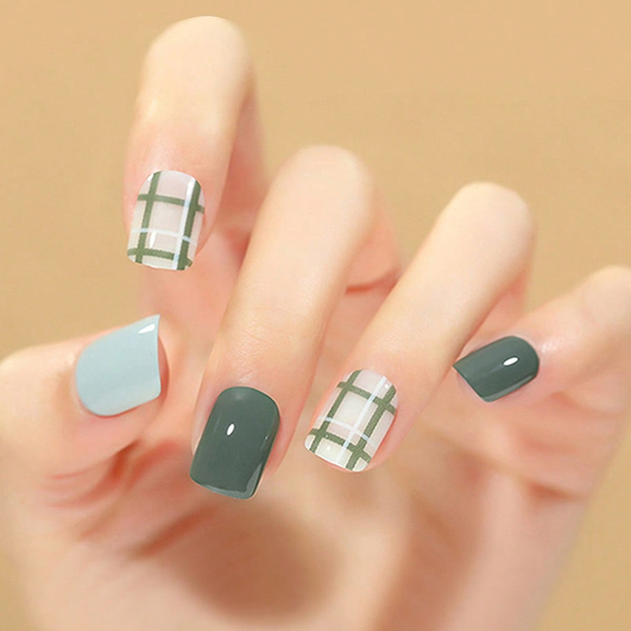 Almond Wear Nails - Simple Glossy Fake Nail Tips