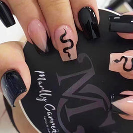 Almond Wear Nails - Simple Glossy Fake Nail Tips