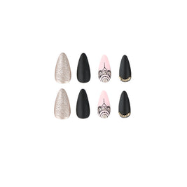 European Style Glitter Nails - Medium Length Drop Tips