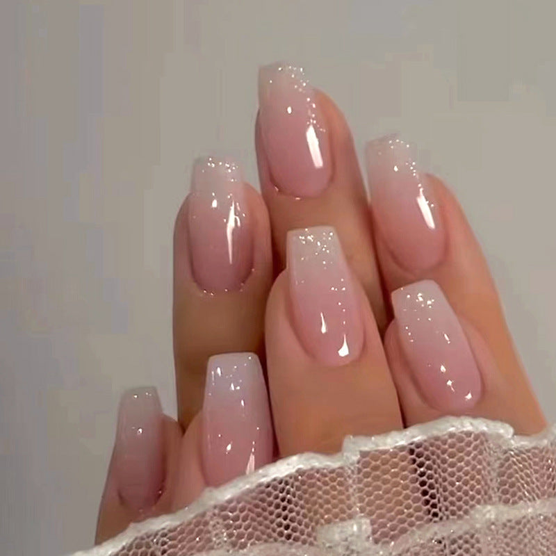 Wearable Fake Nails - Elegant Ballet Manicure