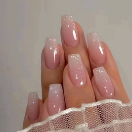 Wearable Fake Nails - Elegant Ballet Manicure