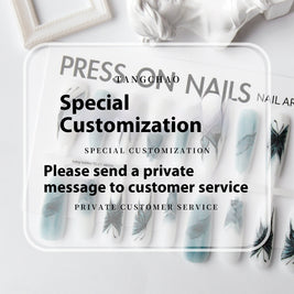 New Chinese Style Nail Tips - Long Ladder Frosted Set
