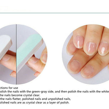 Double-Sided Nail Polishing Strip – Sponge Waxing & Buffing Tool for Salon Shine