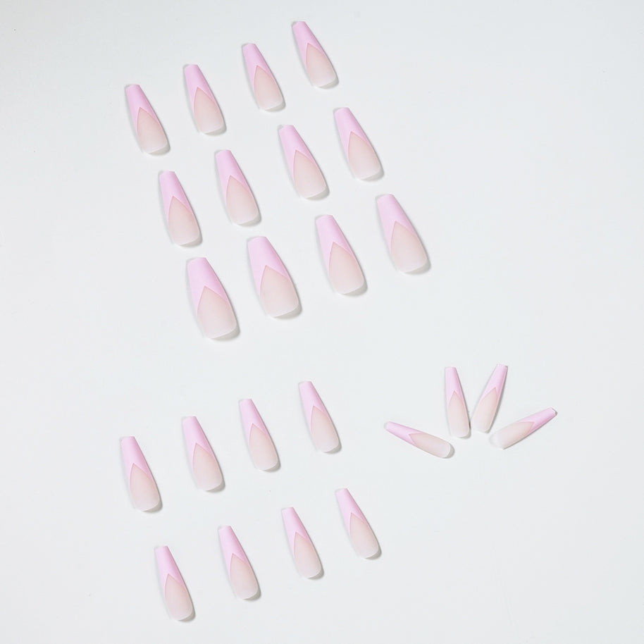Coffin Shape Press On Nails - 24pc Luxury False Nails