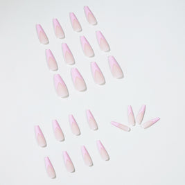 Coffin Shape Press On Nails - 24pc Luxury False Nails