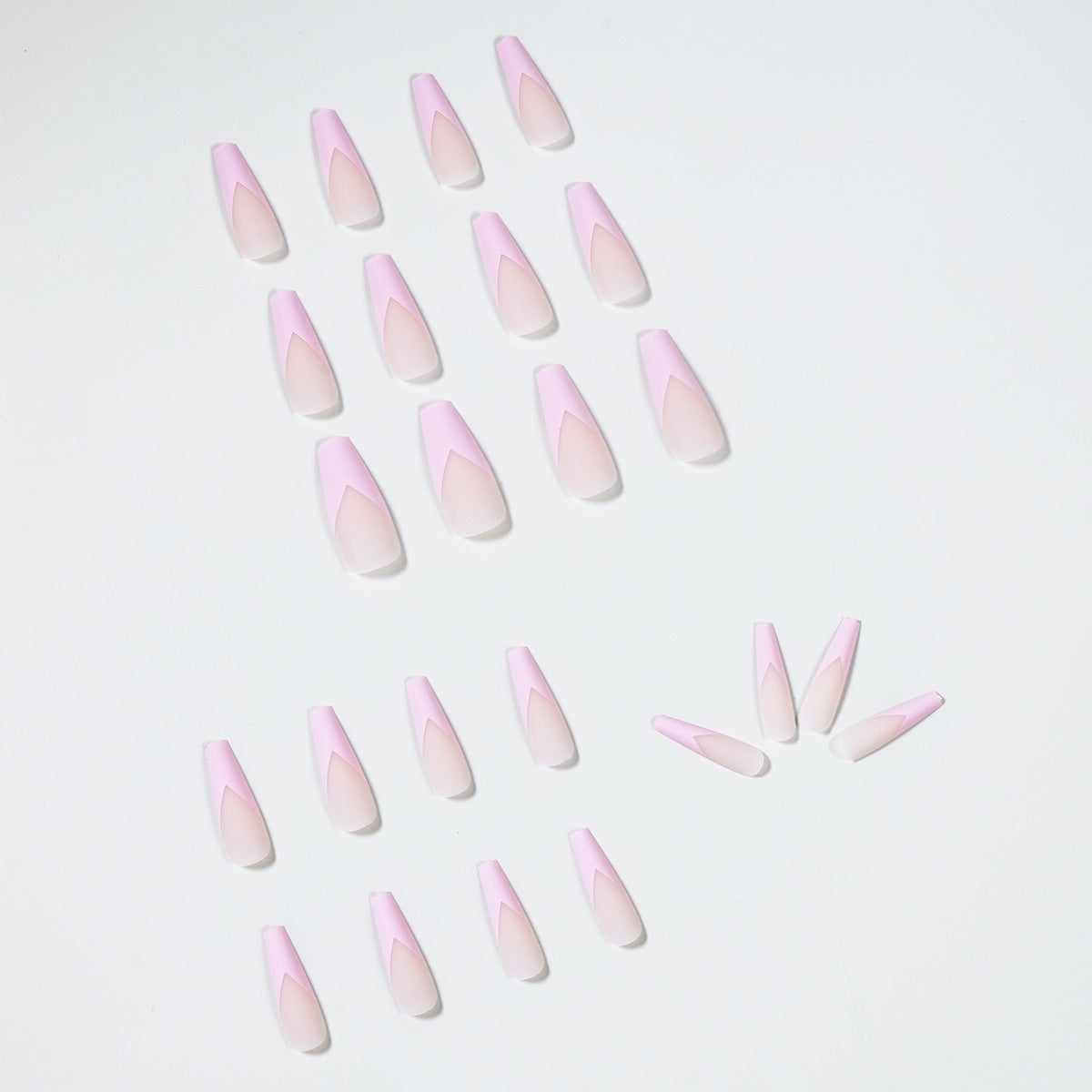 Coffin Shape Press On Nails - 24pc Luxury False Nails