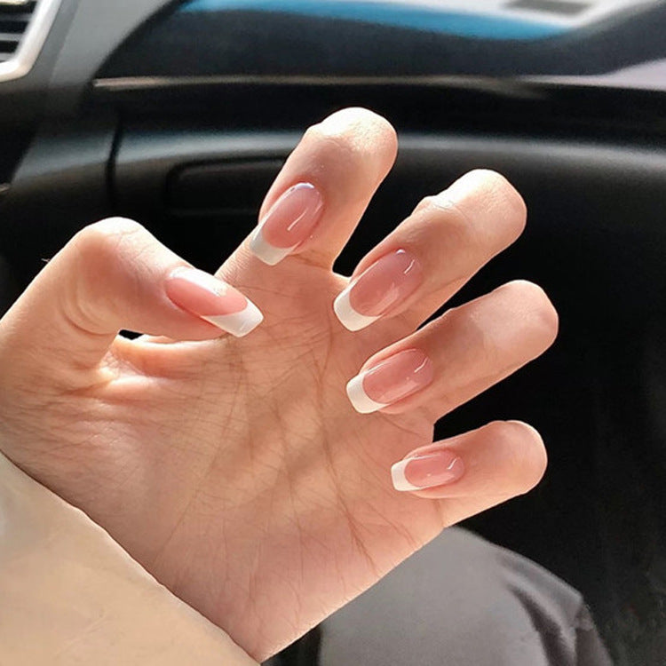 Almond Shape Press On Nails - 24pc Matte Frosted Nail Tips