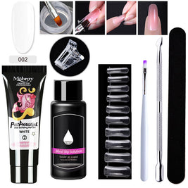 7-Piece Nail Extender Kit - UV/LED Crystal Resin Set