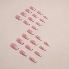 Wearable Fake Nails - Elegant Ballet Manicure