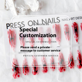 Long Water Drop Nail Tips - Glossy & Matte Finish Options