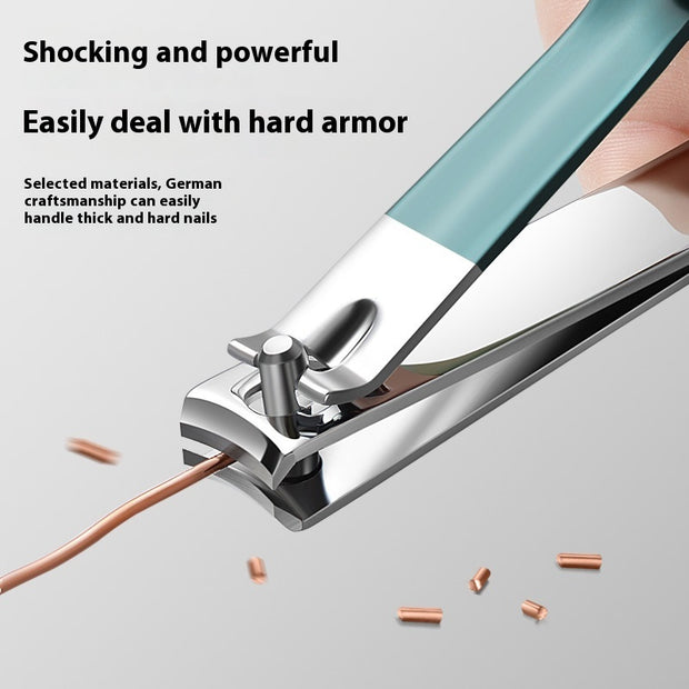 Fashion Nail Clipper 4-Piece Set – Portable Carbon Steel Clippers in Stylish Colors