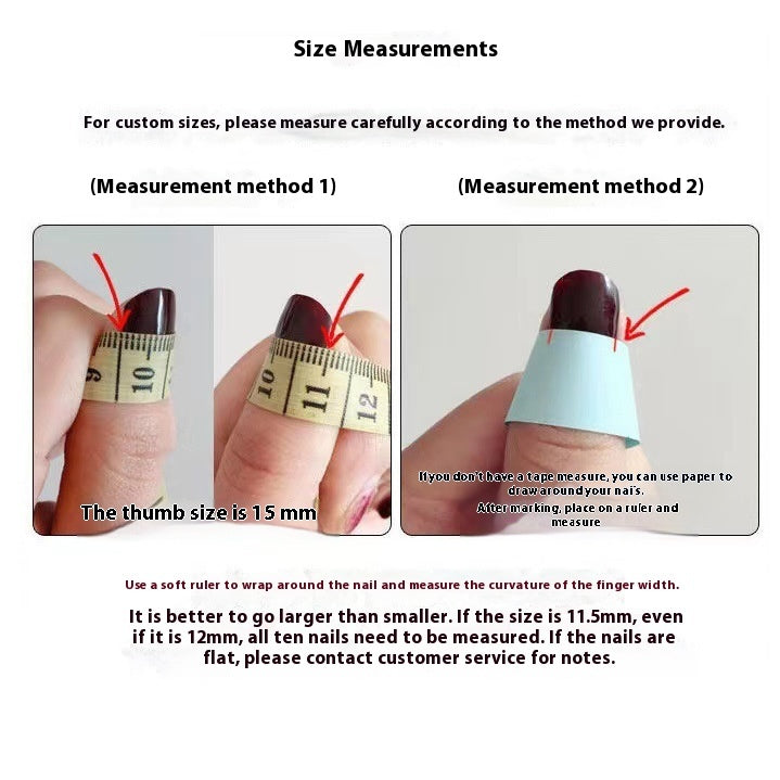 Wearable Press On Nails - Quick Application Velvet Design